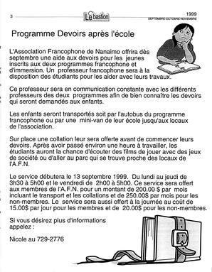   LE BASTION DE NANAIMO, 1999   , page 5