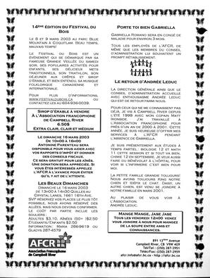   LE FRANCO-LIEN, 2003   , page 2