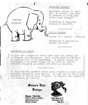   LE BASTION DE NANAIMO, 1984   , page 30
