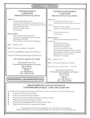   LE BASTION DE NANAIMO, 1998   , page 8