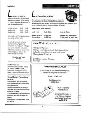   LE BASTION DE NANAIMO, 1997   , page 4