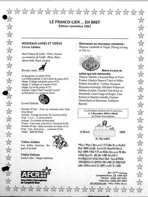   LE FRANCO-LIEN, 2002   , page 1