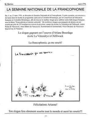   LE BASTION DE NANAIMO, 1996   , page 6