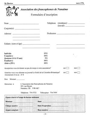   LE BASTION DE NANAIMO, 1996   , page 16