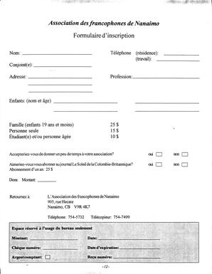   LE BASTION DE NANAIMO, 1995   , page 14