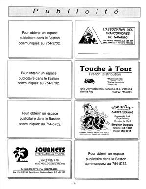   LE BASTION DE NANAIMO, 1995   , page 13
