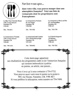   LE BASTION DE NANAIMO, 1995   , page 7
