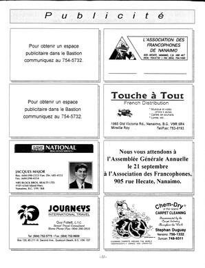  LE BASTION DE NANAIMO, 1995   , page 11