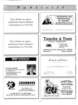   LE BASTION DE NANAIMO, 1995   , page 11