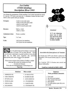   LE BASTION DE NANAIMO, 1994   , page 6