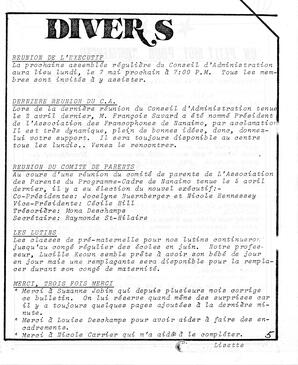  LE BASTION DE NANAIMO, 1984   , page 5