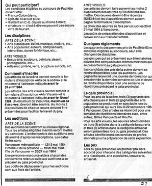   LE BASTION DE NANAIMO, 1984   , page 27