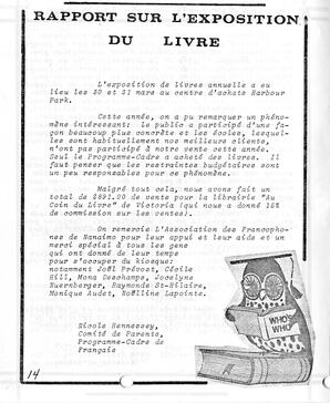   LE BASTION DE NANAIMO, 1984   , page 14