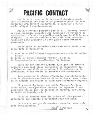   LE BASTION DE NANAIMO, 1984   , page 11