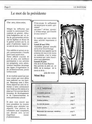   LE BASTION DE NANAIMO, 1994   , page 2