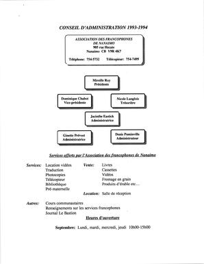   LE BASTION DE NANAIMO, 1993   , page 5