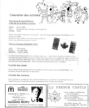   LE BASTION DE NANAIMO, 1993   , page 9