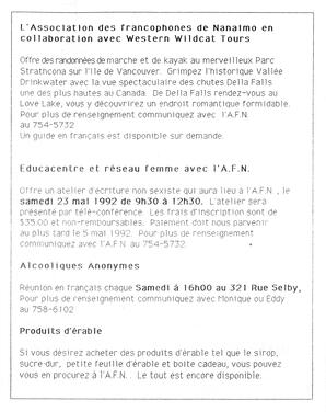   LE BASTION DE NANAIMO, 1992   , page 8