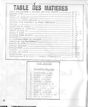   LE BASTION DE NANAIMO, 1984   , page 2