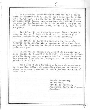   LE BASTION DE NANAIMO, 1984   , page 19