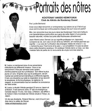   LA VOIX DES KOOTENAYS, 2004   , page 14