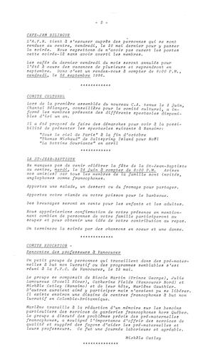   LE BASTION DE NANAIMO, 1986   , page 2