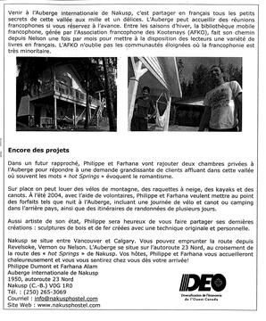  LA VOIX DES KOOTENAYS, 2004   , page 11