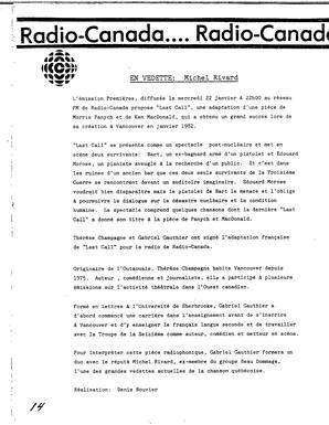   LE BASTION DE NANAIMO, 1986   , page 14