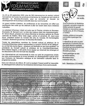   LA VOIX DES KOOTENAYS, 2003   , page 9