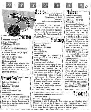   LA VOIX DES KOOTENAYS, 2003   , page 7