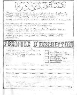   LE BASTION DE NANAIMO, 1984   , page 23