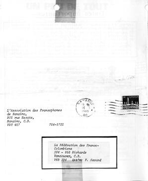   LE BASTION DE NANAIMO, 1985   , page 24