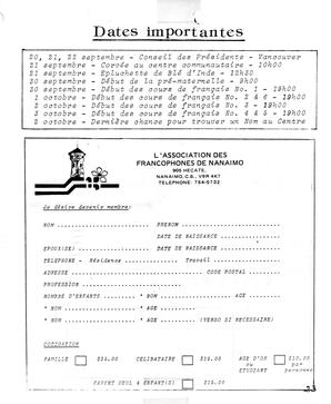   LE BASTION DE NANAIMO, 1985   , page 23