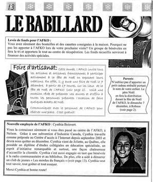   LA VOIX DES KOOTENAYS, 2003   , page 14