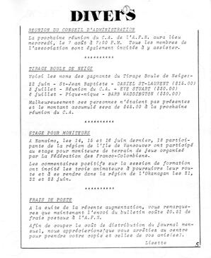   LE BASTION DE NANAIMO, 1985   , page 5