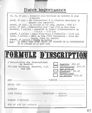   LE BASTION DE NANAIMO, 1985   , page 27
