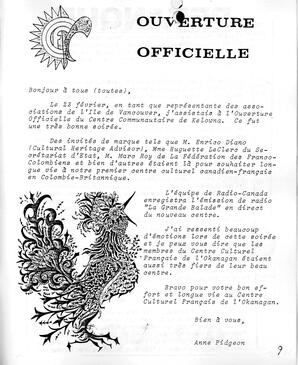   LE BASTION DE NANAIMO, 1985   , page 9