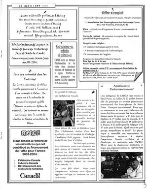   LA VOIX DES KOOTENAYS, 2003   , page 7