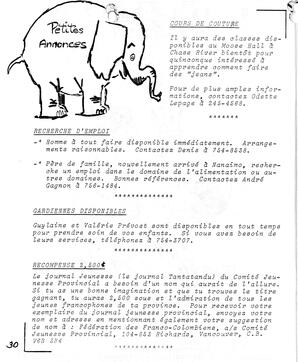   LE BASTION DE NANAIMO, 1985   , page 30