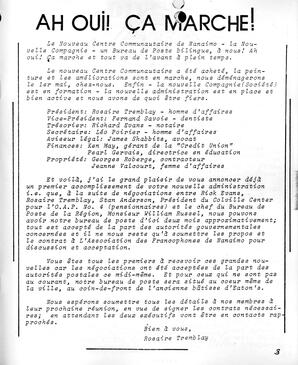   LE BASTION DE NANAIMO, 1985   , page 3