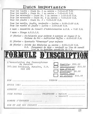   LE BASTION DE NANAIMO, 1985   , page 23