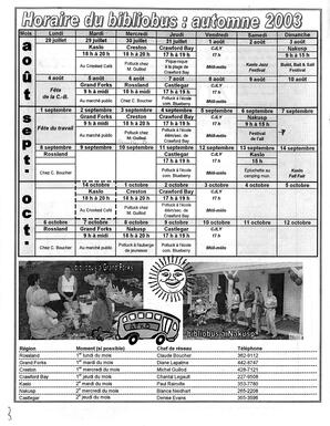   LA VOIX DES KOOTENAYS, 2003   , page 10