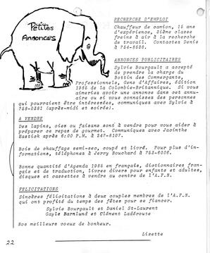   LE BASTION DE NANAIMO, 1985   , page 22