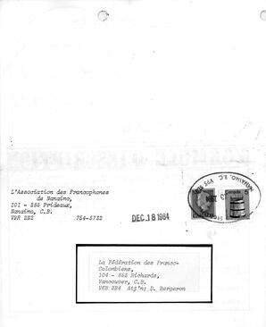   LE BASTION DE NANAIMO, 1984   , page 32