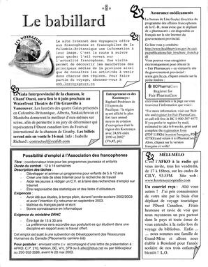   LA VOIX DES KOOTENAYS, 2003   , page 8