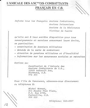   LE BASTION DE NANAIMO, 1984   , page 12