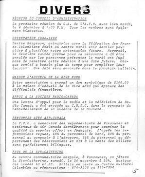   LE BASTION DE NANAIMO, 1984   , page 5