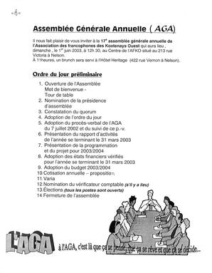   LA VOIX DES KOOTENAYS, 2003   , page 4