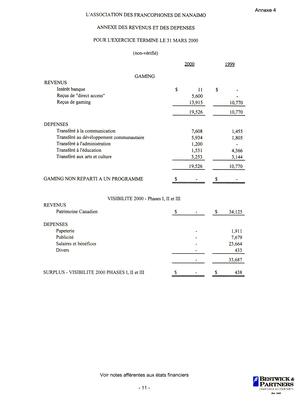   ÉTATS FINANCIERS - FR, 2000   , page 13