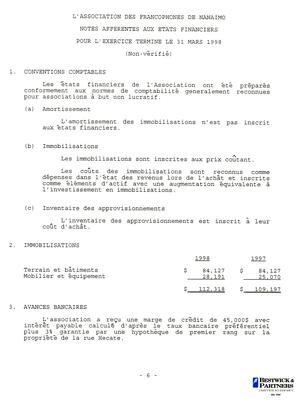   ÉTATS FINANCIERS - FR, 1998   , page 8